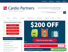 Tablet Screenshot of cardiopartners.com